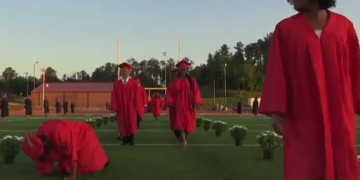 Falling Graduate Diane