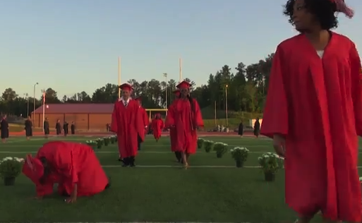 Falling Graduate Diane
