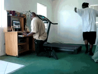 Treadmill Fall gif