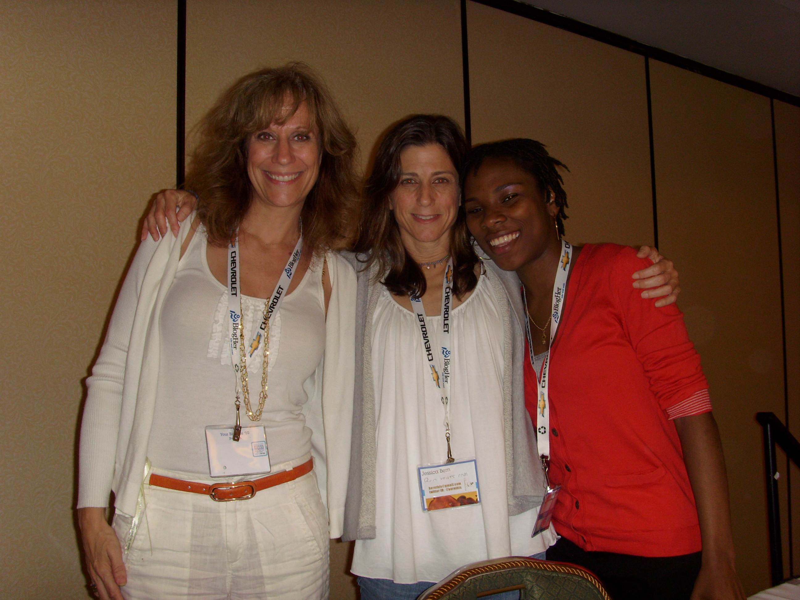 Lizz Winstead, Jessica Bern and I after our Humor panel at BlogHer '10 Lizz Winstead, Jessica Bern and I after our Humor panel at BlogHer '10