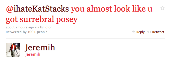 Surrebral Posey Tweet Surrebral Posey. Dumbest Tweets of 2010