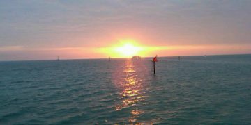 Sunset on Gulf of Mexico