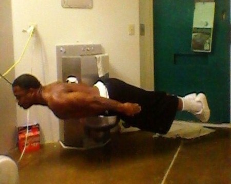 Planking in jail Planking in jail