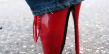 Eight-inch heels