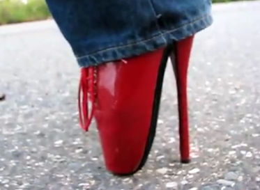 Eight-inch heels
