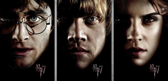 Harry Potter, Hermione Granger, Ron Weasley. Movie 7 Harry Potter, Hermione Granger, Ron Weasley. Movie 7