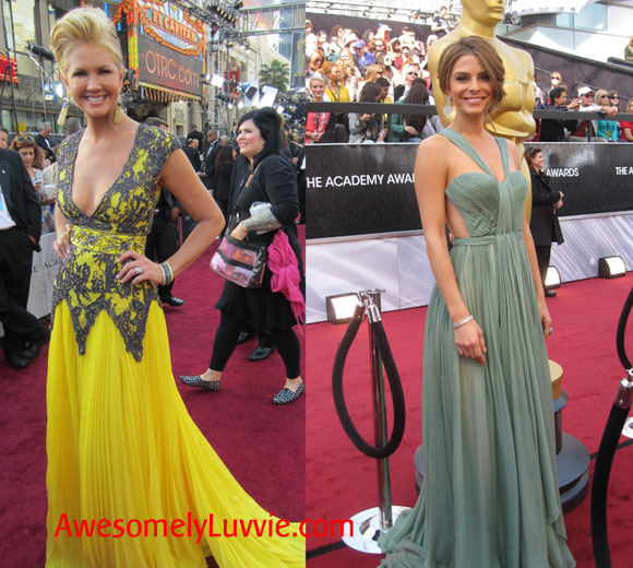 Nancy O'Dell & Maria Menounos Oscar Red Carpet Nancy O'Dell & Maria Menounos Oscar Red Carpet