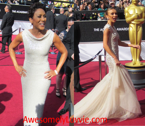 Robin Roberts & Juliana Rancic on Oscars Red Carpet Robin Roberts & Juliana Rancic on Oscars Red Carpet