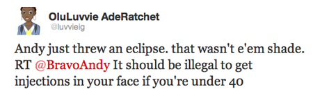 BravoAndy Lindsay Lohan shade