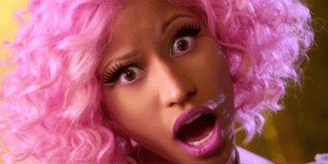 Nicki Minaj blink gif