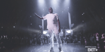 Kanye Drops Mic gif