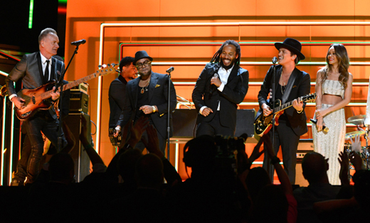 Sting, Bruno Mars, Ziggy Marley, Rihanna Sting, Bruno Mars, Ziggy Marley, Rihanna