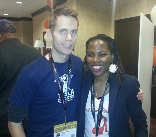 Luvvie and Matthew from the Oatmeal Luvvie and Matthew from the Oatmeal