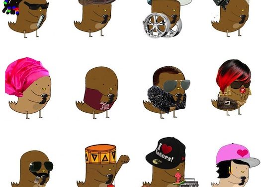 Brown Twitter Birds Inny Vinny
