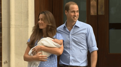 Royal baby wave gif