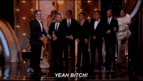 aaron paul yeah bitch globes gif