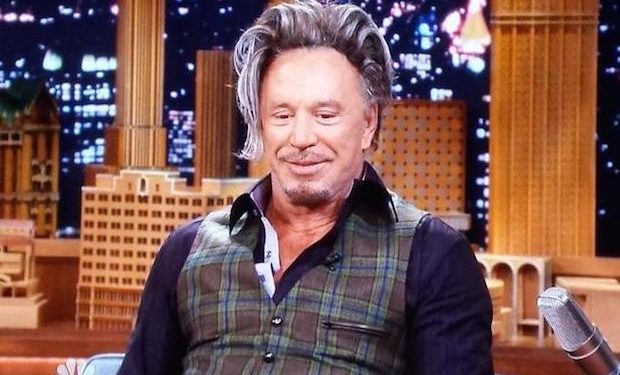 Mickey Rourke Jimmy Fallon