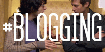 Blogging hashtag gif