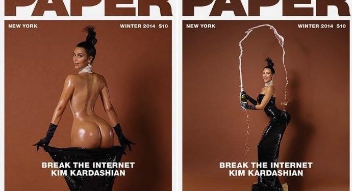 Kim Kardashian Paper Mag Nude
