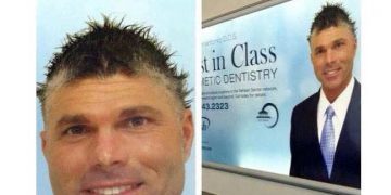 Dentist with bad hair