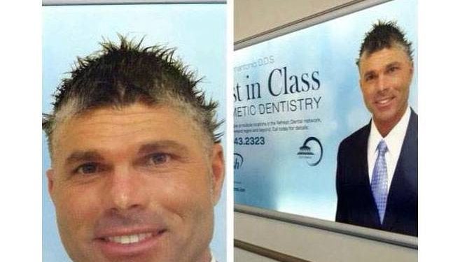 Dentist with bad hair