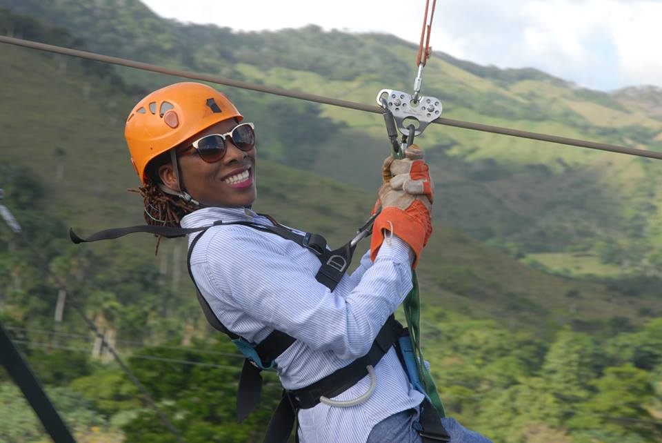 Ziplining Luvvie