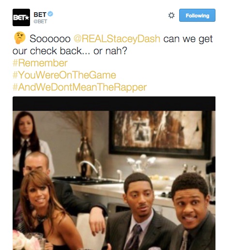 Stacey Dash BET Clapback