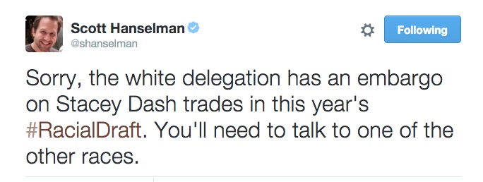 white delegation Stacey Dash