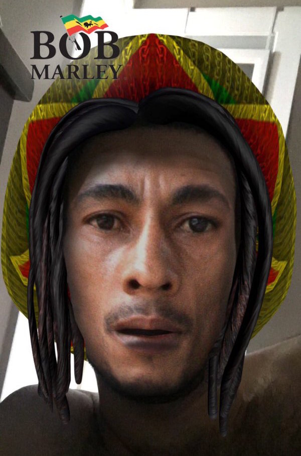 Bob Marley SnapChat filter