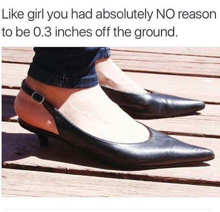 small inch heels