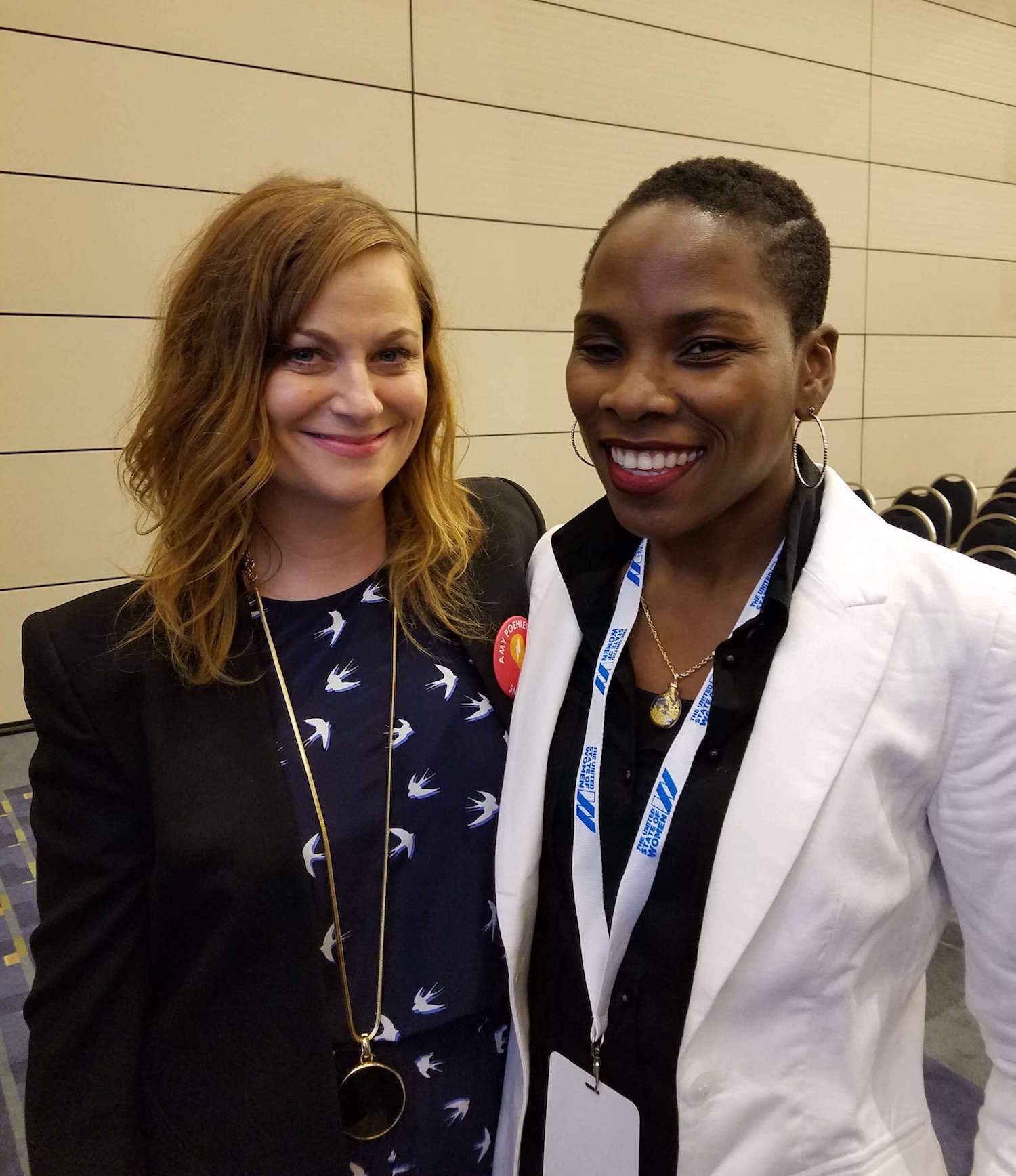 Luvvie Ajayi and Amy Poehler