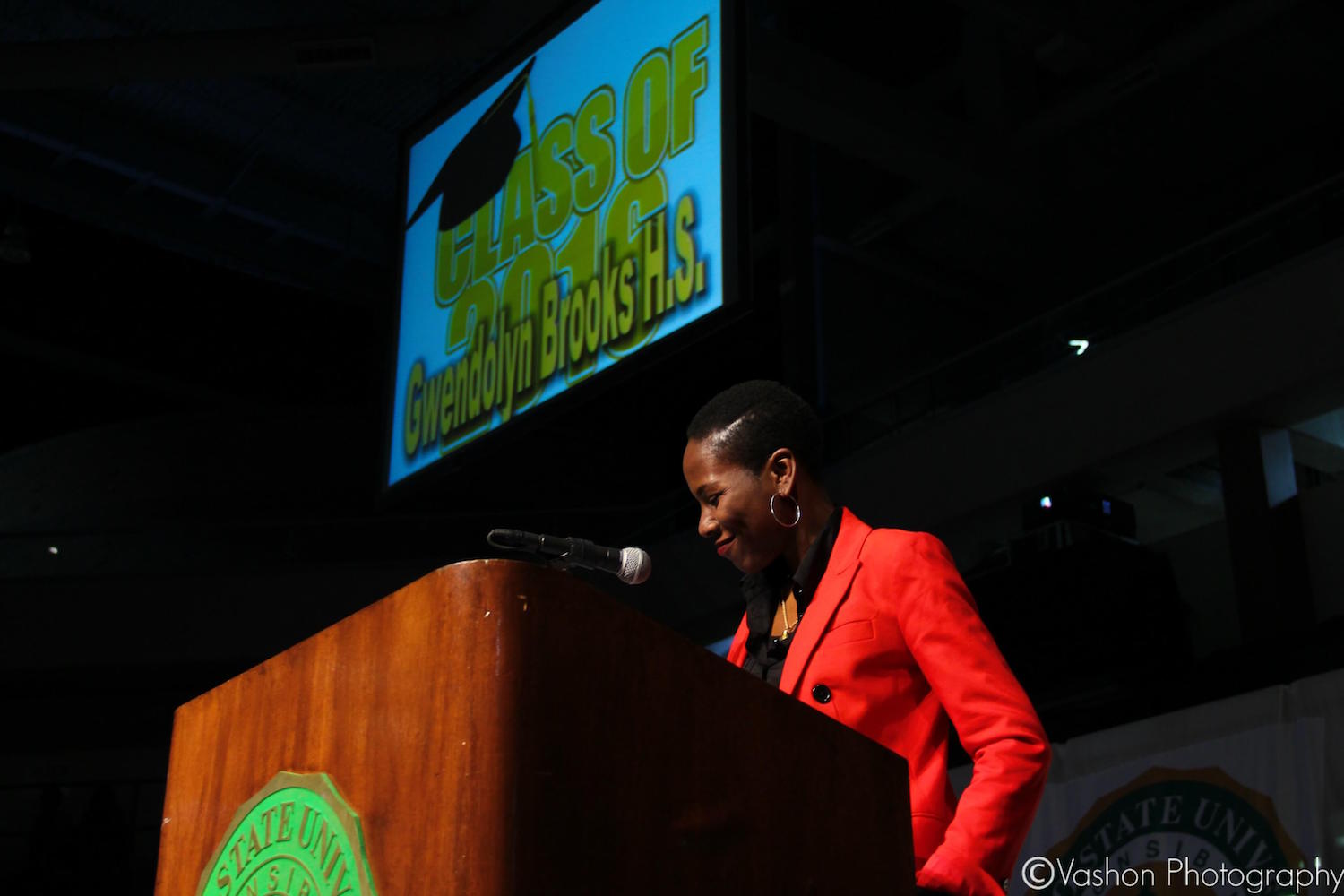 Luvvie at Brooks Academy