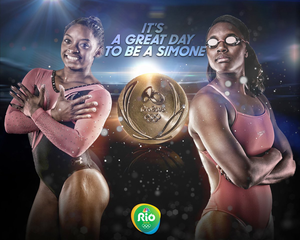Simone Biles Simone Manuel Olympics