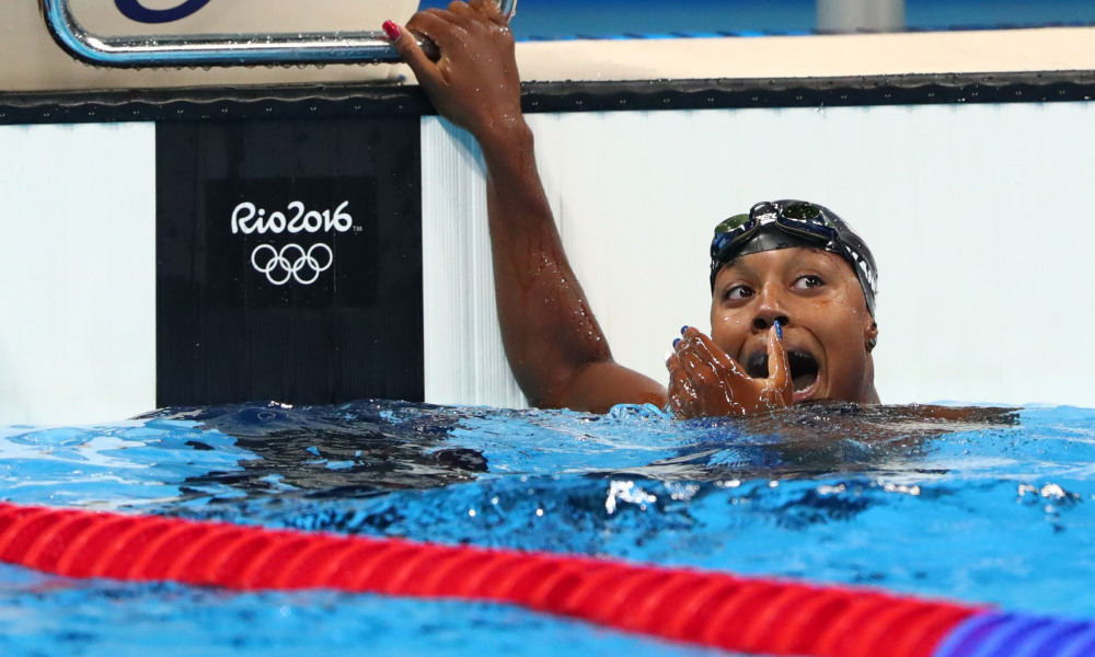 Simone Manuel Winning Look