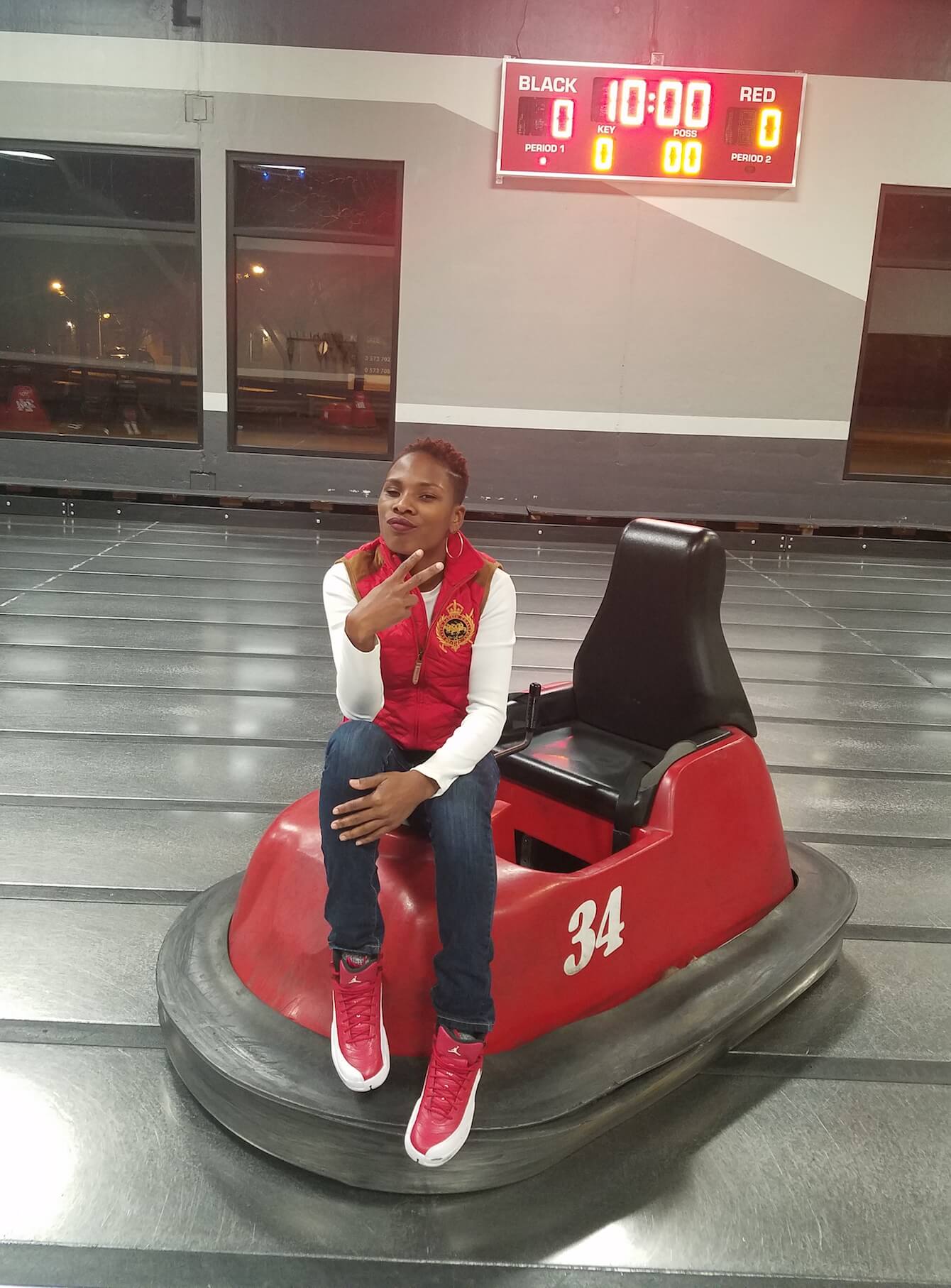 Luvvie at Whirlyball