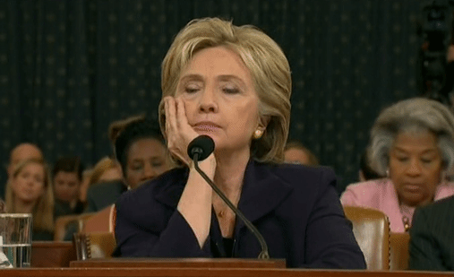 Hillary Clinton eyeroll