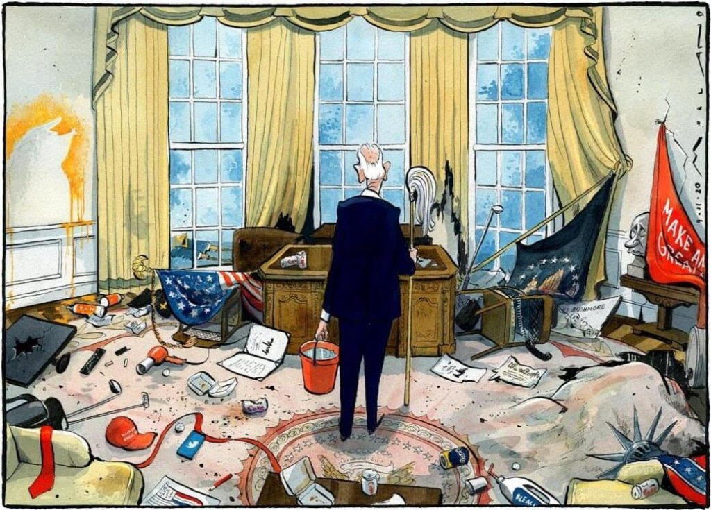 Biden Clean up trump White house
